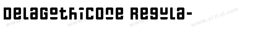 DelaGothicOne Regula字体转换